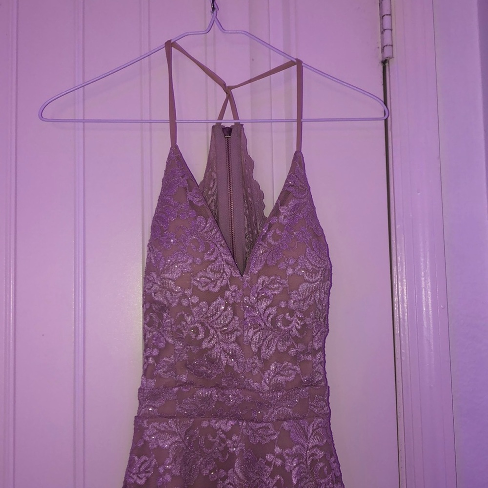 really cute champagne pink dress